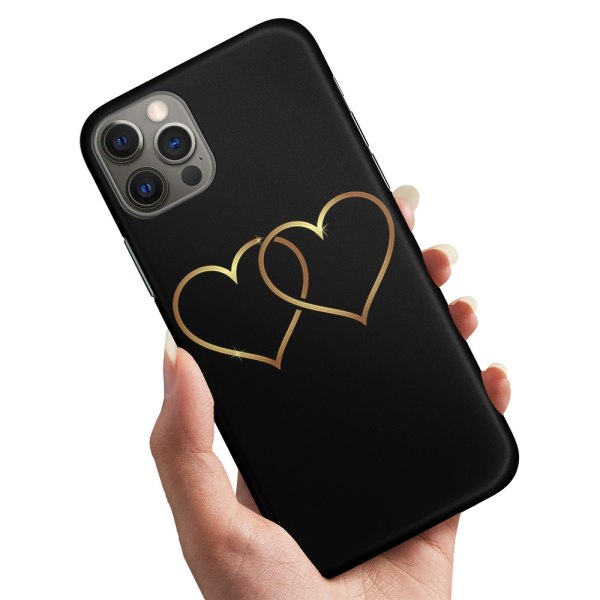 iPhone 15 Pro - Skal/Mobilskal Double Hearts