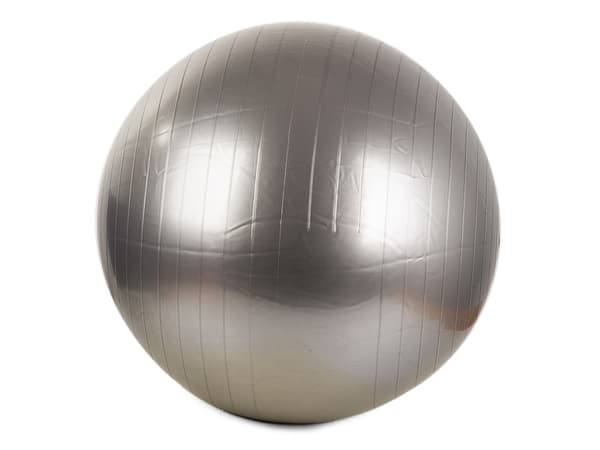 Gymnastikbold / Pilatesbold med Pumpe - 65 cm Silver