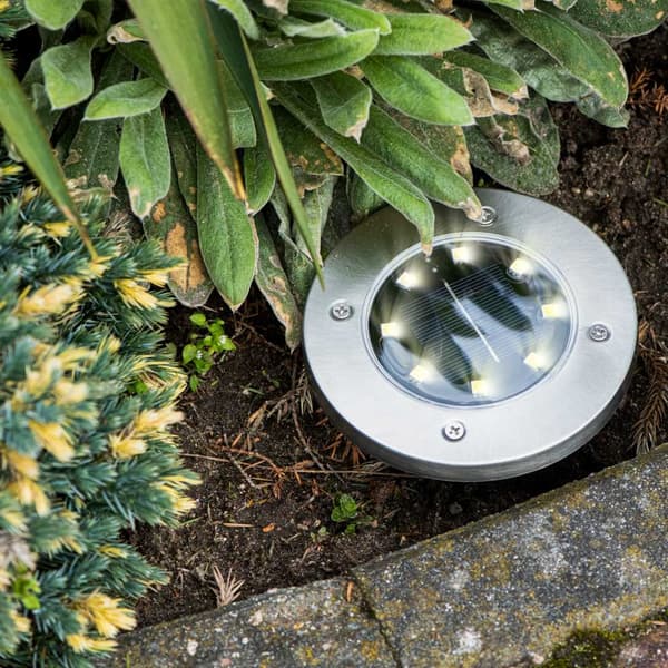 Trädgårdsbelysning LED - Solcell - 4 st Kallvit