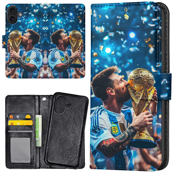 iPhone 17 - Plånboksfodral/Skal Messi