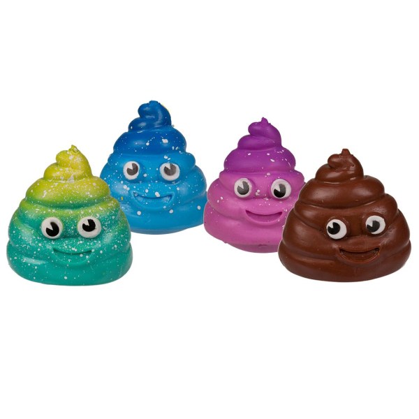 Stressball / Klemmeball - Basjpølse / Bæsj Multicolor