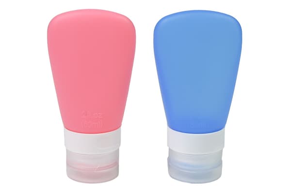 Reseflaskor silikon 2-pack