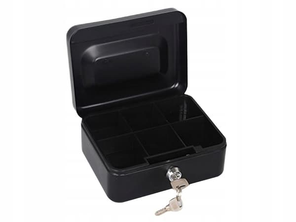 Pengeskab - 15x12x8cm Black