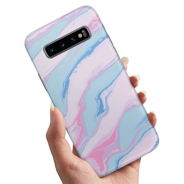 Deksel / Mobildeksel til Samsung Galaxy S10 - Marmor Multicolor