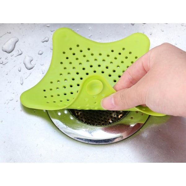 Universal Silikon Hårfälla / Sil för Diskho / Dusch Avlopp – 4-Pack