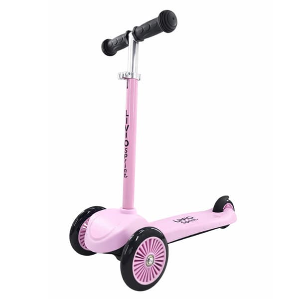 Sparkesykkel trehjuling – Kickbike for barn Rosa