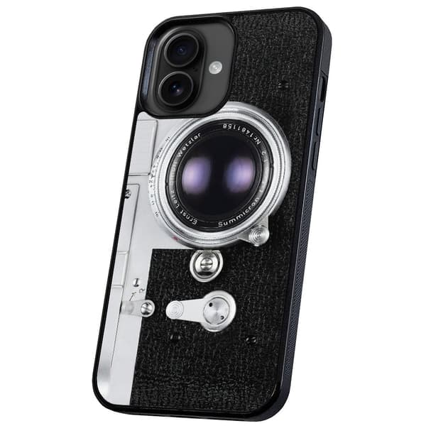 iPhone 16 Plus - Skal/Mobilskal Retro Kamera