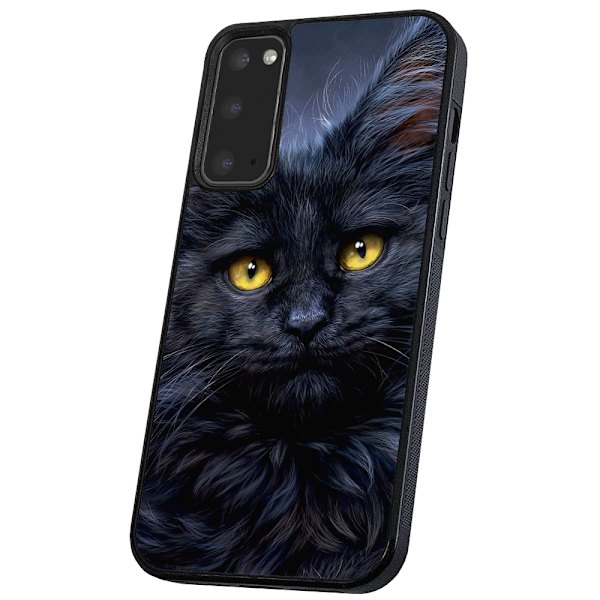 Samsung Galaxy S10 - Skal/Mobilskal Svart Katt