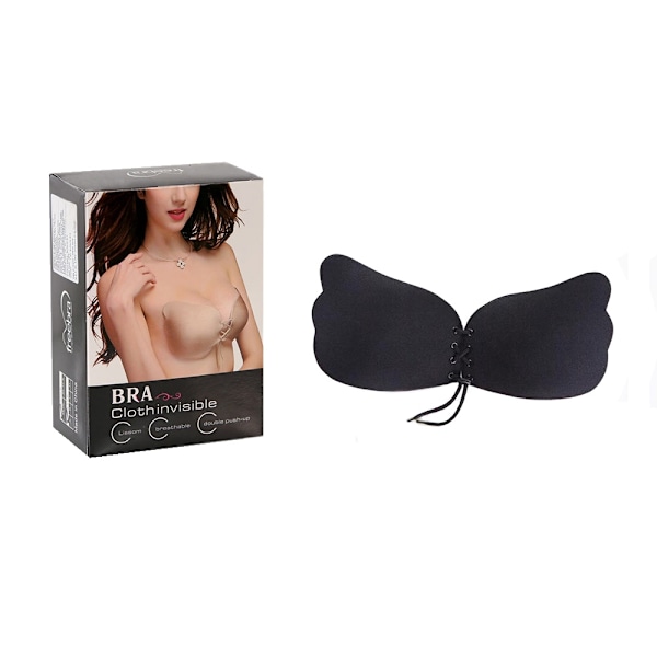 Självhäftande BH / Brösttejp - Stick on Bra med Push Up Black C