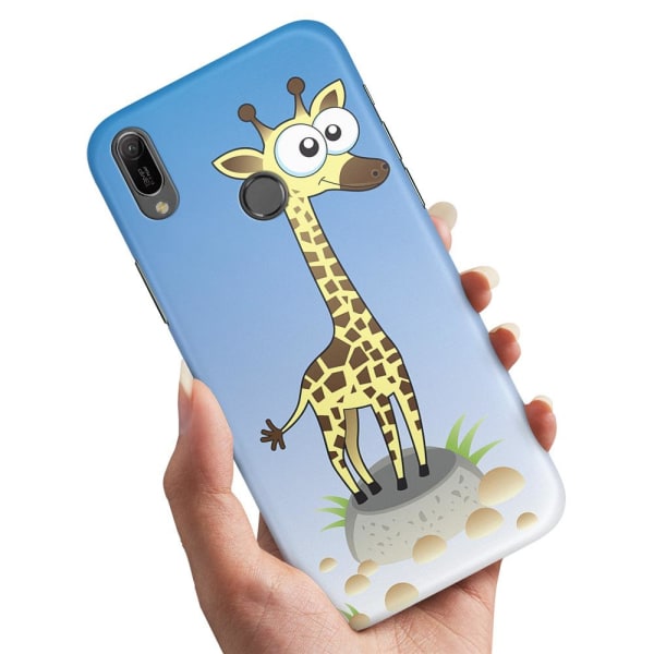 Huawei Y6 (2019) - Cover/Mobilcover Tegnet Giraf