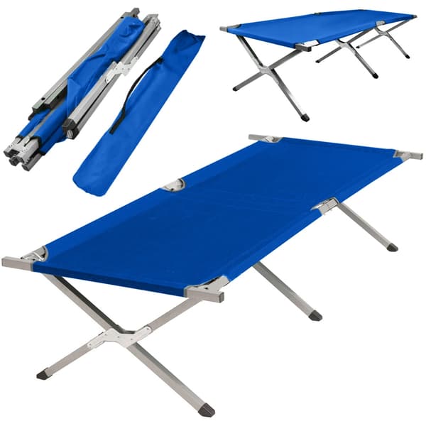 Hopfällbar Campingsäng - 110kg Blue