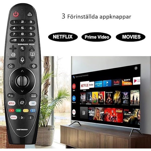 Yleiskaukosäädin - LG Smart TV Med röstkontroll