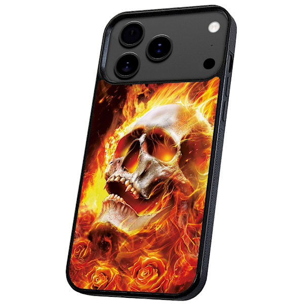 iPhone 17 Pro Max - Deksel/Mobildeksel Burning Skull