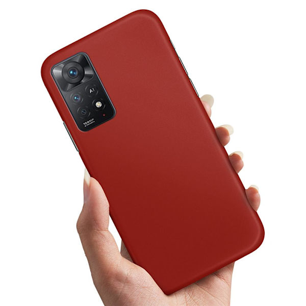 Deksel / Mobildeksel til Xiaomi Redmi Note 11 - Mørkrød