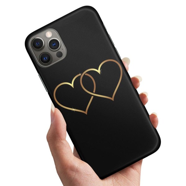 iPhone 13 Pro Max - Skal/Mobilskal Double Hearts