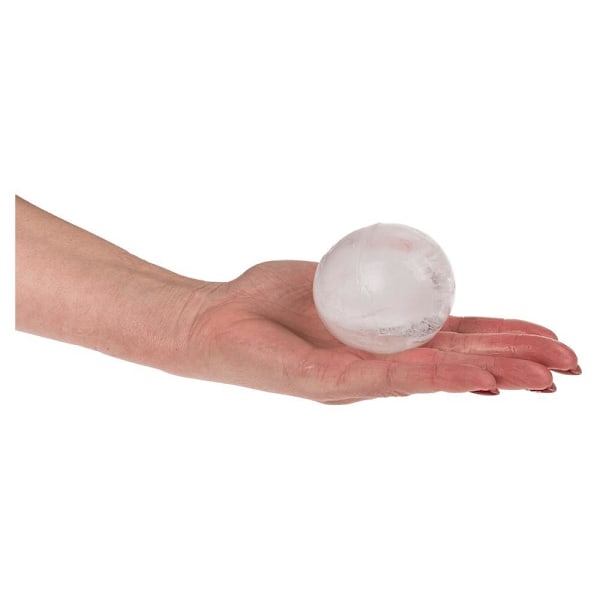 Istärningsform Kula XL - Rund Form för Is - 11 x 8 cm Transparent 1-Pack