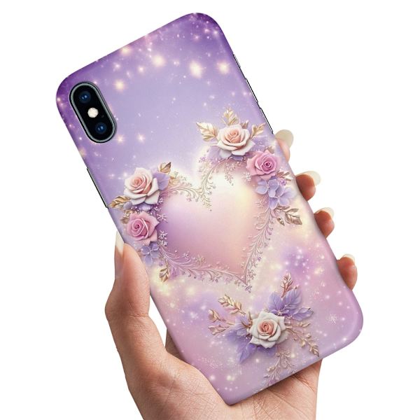Deksel / Mobildeksel til iPhone XS Max - Heart