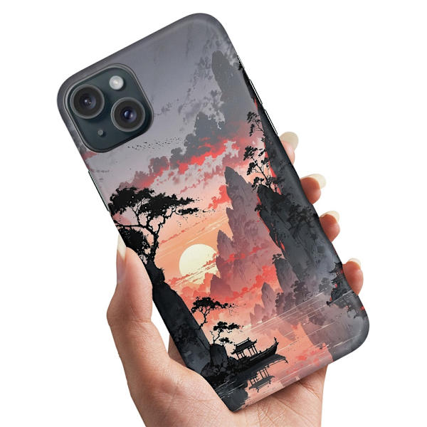 Deksel / Mobildeksel til iPhone 14 / 15 Plus - Sunset