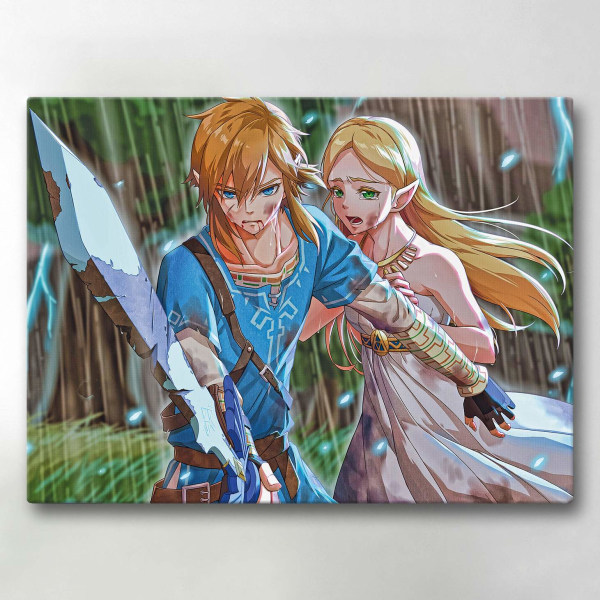 Canvastavla / Tavla - Legend of Zelda - 40x30 cm - Canvas