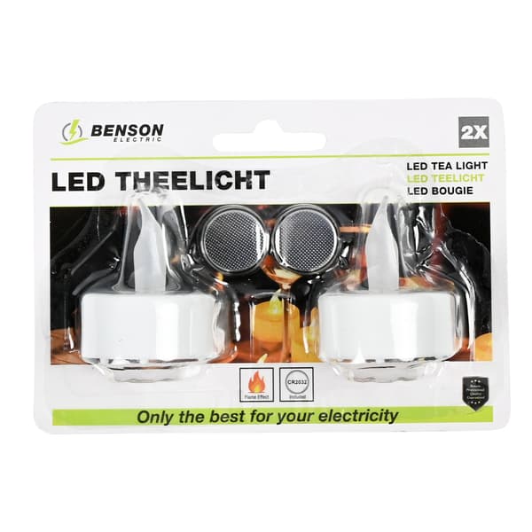 LED värmeljus flammeffekt 2 st