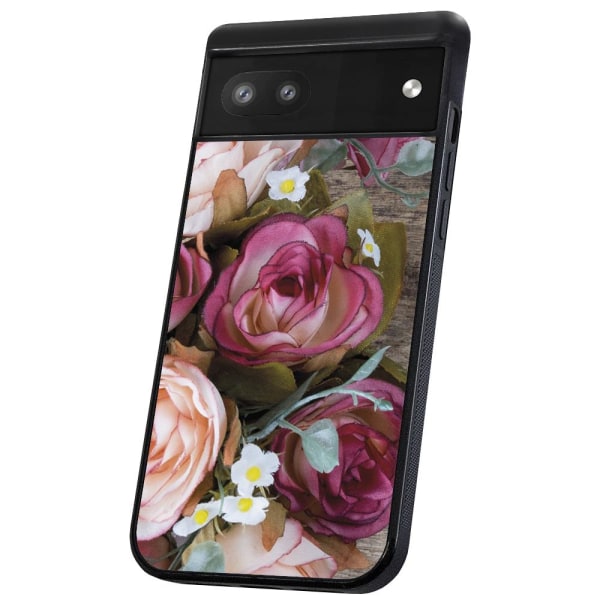 Google Pixel 6 - Cover/Mobilcover Blomster
