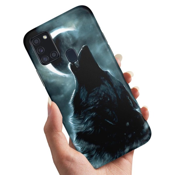 Samsung Galaxy A21s - Cover/Mobilcover Wolf