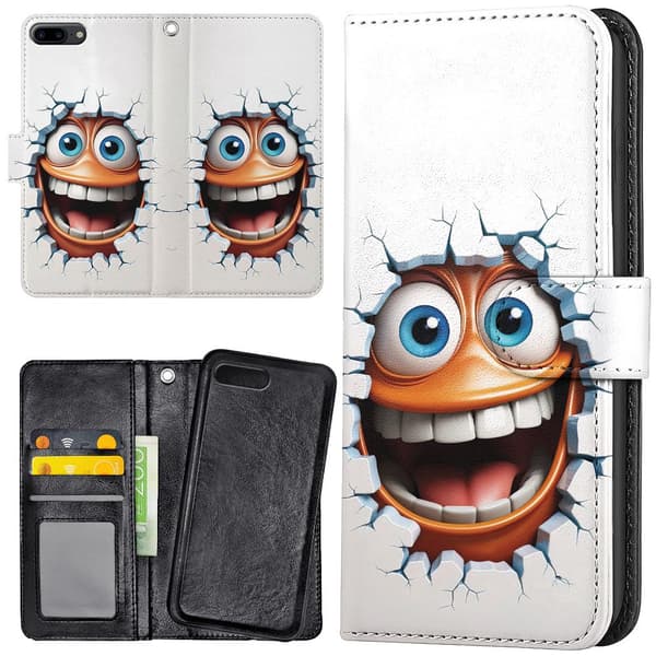 iPhone 7/8 Plus - Lommebok Deksel Emoji