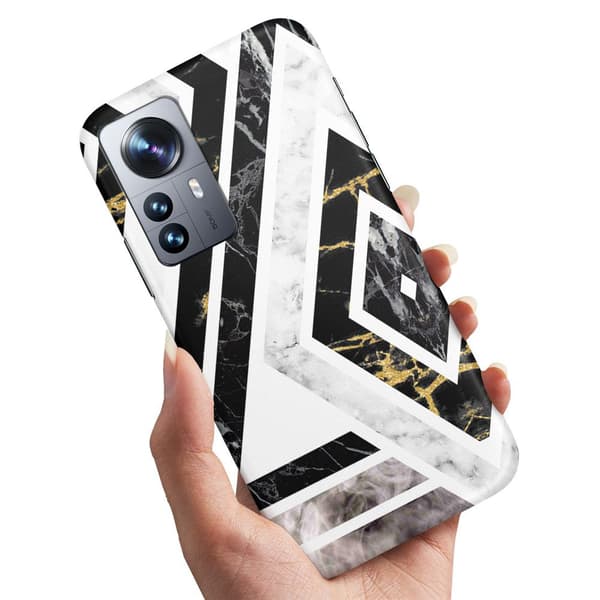 Deksel / Mobildeksel til Xiaomi 12 - Krokete Mønster Multicolor