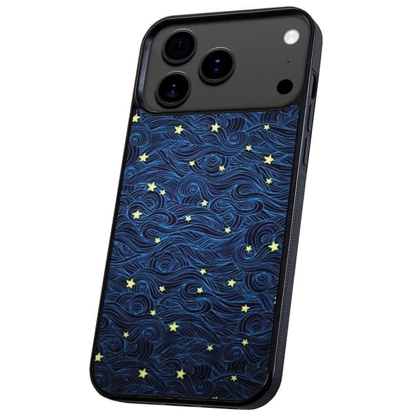 iPhone 17 Pro / 18 Pro - Cover/Mobilcover Stjernemønster