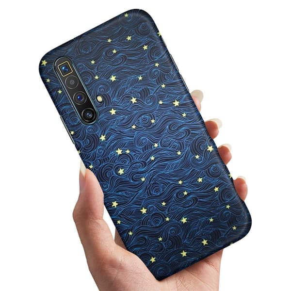 Deksel / Mobildeksel til Realme X3 SuperZoom - Stjernemønster