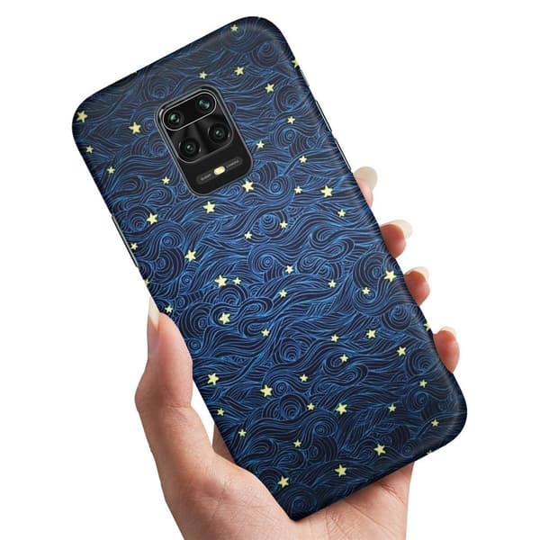 Cover / Mobilcover til Xiaomi Redmi Note 9 Pro - Stjernemønster