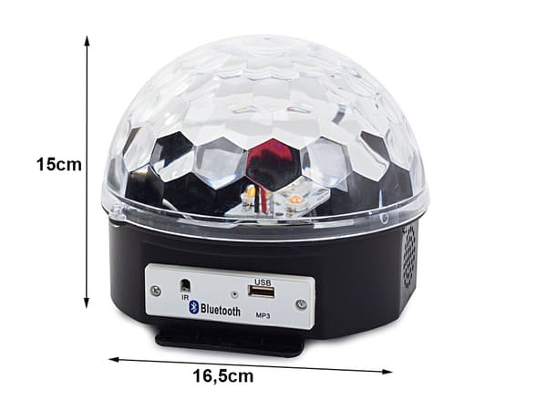 Disco LED-lampa - Projektor - Bluetooth & Högtalare