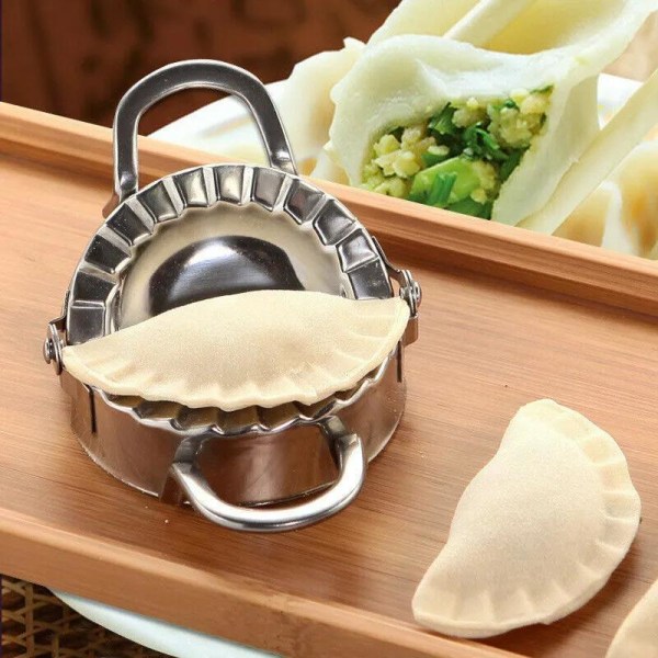 Dumplingsform / Form for Dumplings - Rustfritt stål Silver