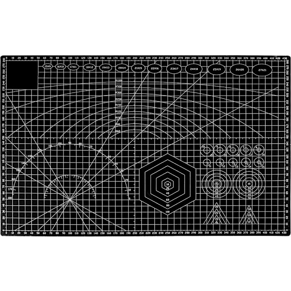 A3 Leikkuualusta - Itsekorjautuva (45x30 cm) Black