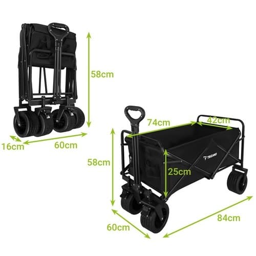 Sammenklappelig Transportvogn - Max 100 kg