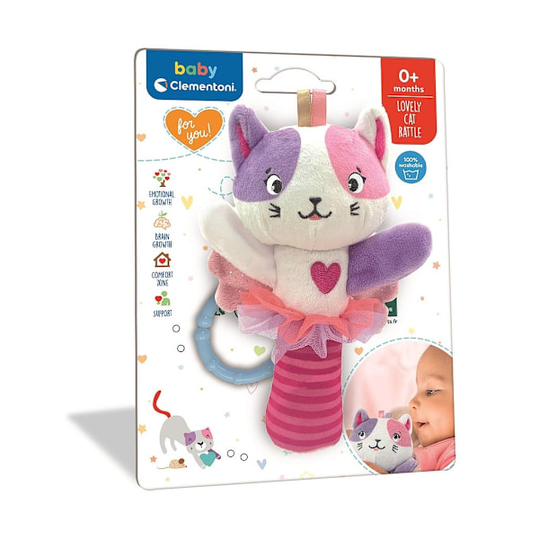 Söt katt - Plush Babyrassel