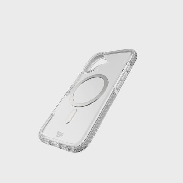 Tech21 Evo Crystal MagSafe iPhone 17 Klar/Silver