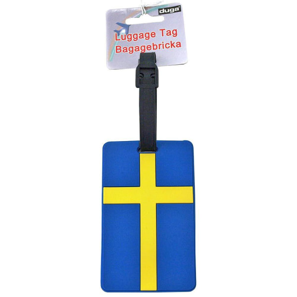 Bagagelapp / Tag till Bagage - Sverige Flagga - Till Resväska Blue 4-Pack  2864 | Blue | 4-Pack | Fyndiq