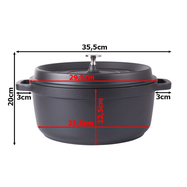 Gryta / Kastrull - Non stick gyta - 6,6L