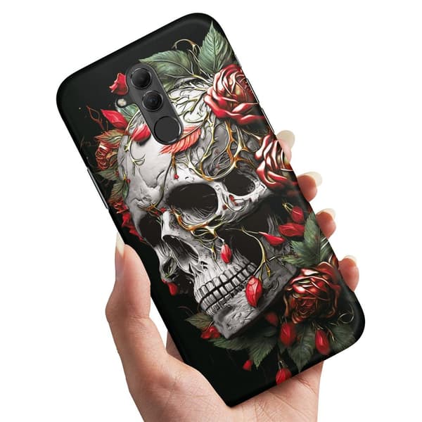 Deksel / Mobildeksel til Huawei Mate 20 Lite - Skull Roses