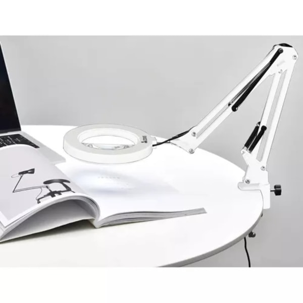 Skrivbordslampa Förstoringsglas med Klämma - LED Bordslampa