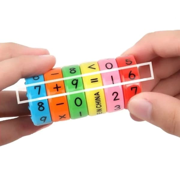 Matematiska Ringar - Kognitiv leksak för Barn - Pedagogisk multifärg