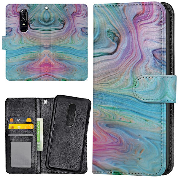 Xiaomi Mi 9T/9T Pro - Lommebok Deksel Maling Mønster Multicolor