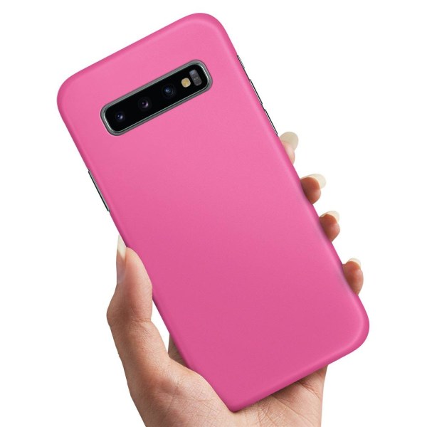 Samsung Galaxy S10 Plus - Cover/Mobilcover Rosa Pink