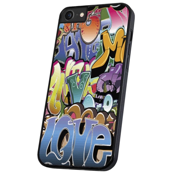 iPhone 6/7/8/SE - Cover/Mobilcover Graffiti Multicolor