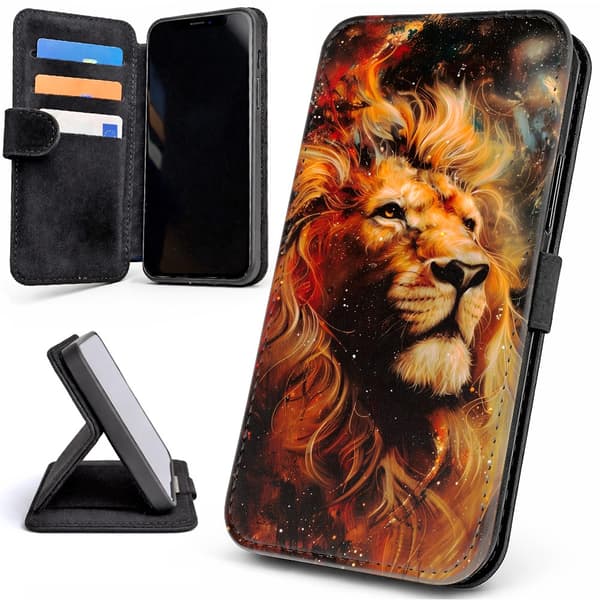 Lommebok Deksel / Mobildeksel til iPhone 17 Pro - Lion