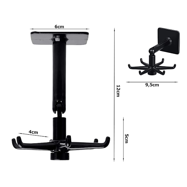 Roterbar Hängare med 6 Krokar - Kök & Badrum