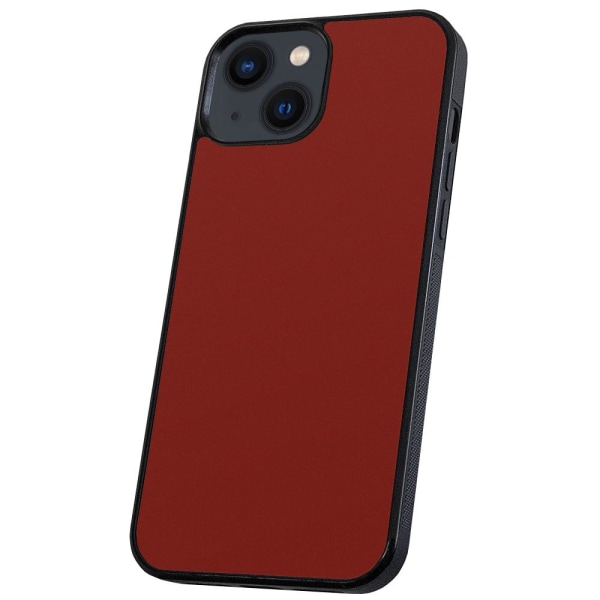 iPhone 13 - Skal/Mobilskal Mörkröd Mörkröd