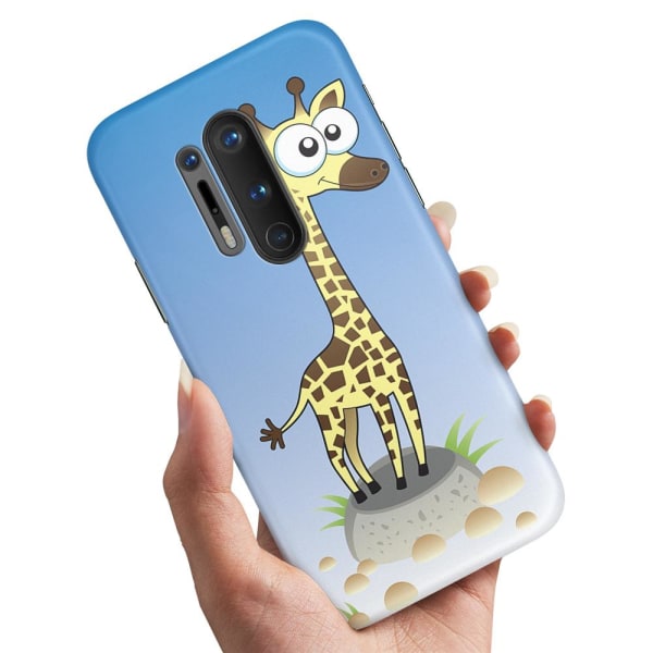 OnePlus 8 Pro - Deksel/Mobildeksel Tegnet Giraff