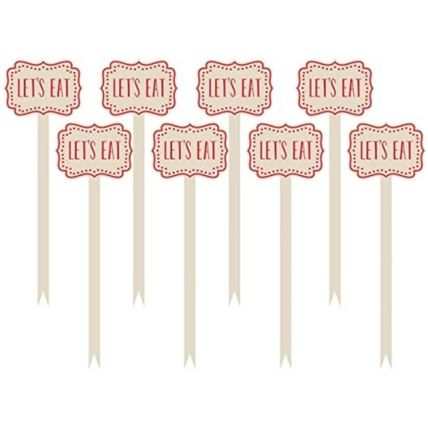 Food Let's Eat 12-pack med skulpturerade pinnar